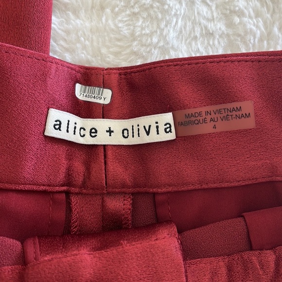 Alice and Olivia satin high waisted pants - Picture 3 of 6